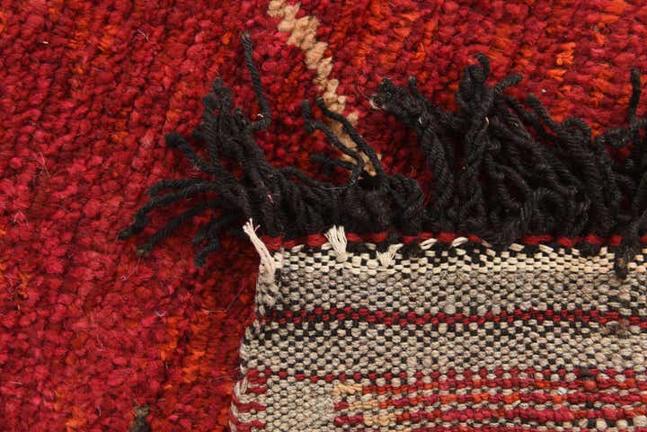 4' x 6' 2 Hand Knotted Moroccan Wool Rug