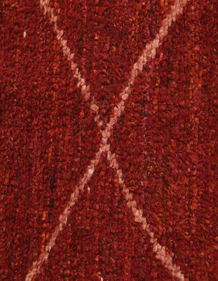 Detail image of 5' 1 x 8' 3  Hand Knotted Moroccan Wool Rug