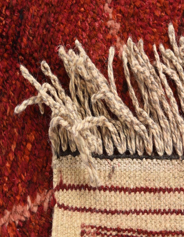 Detail image of 5' 1 x 8' 3  Hand Knotted Moroccan Wool Rug