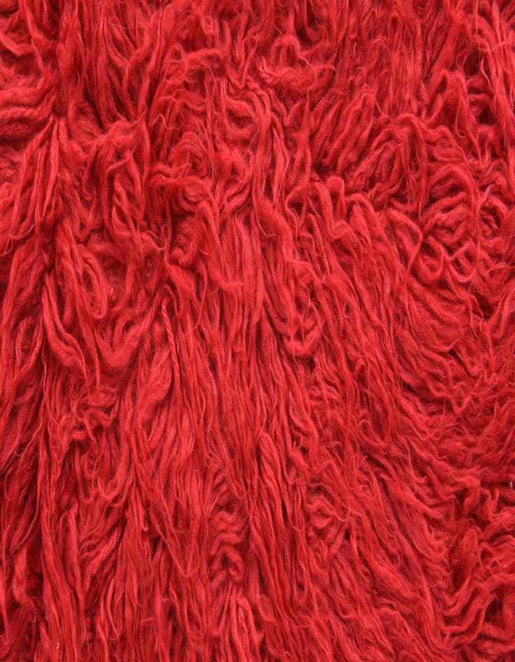 Detail image of 2' 8 x 4' 9 Hand Knotted Moroccan Wool Rug