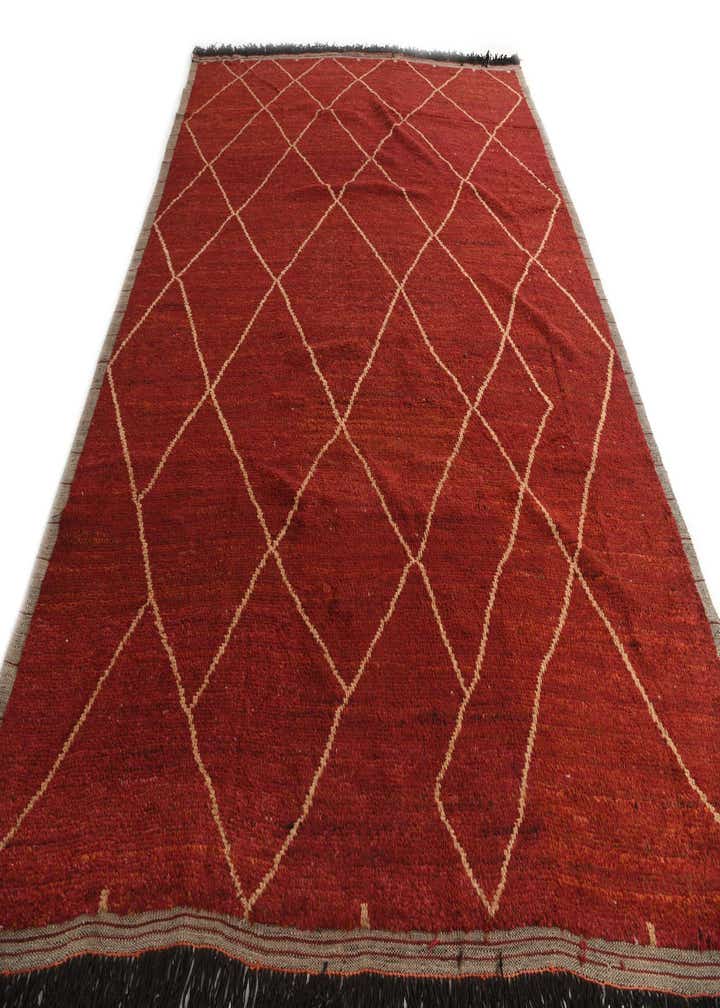 9' 2 x 12' 2 Hand Knotted Moroccan Wool Rug