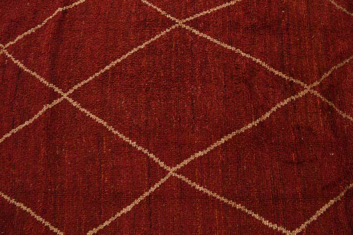 9' 2 x 12' 2 Hand Knotted Moroccan Wool Rug