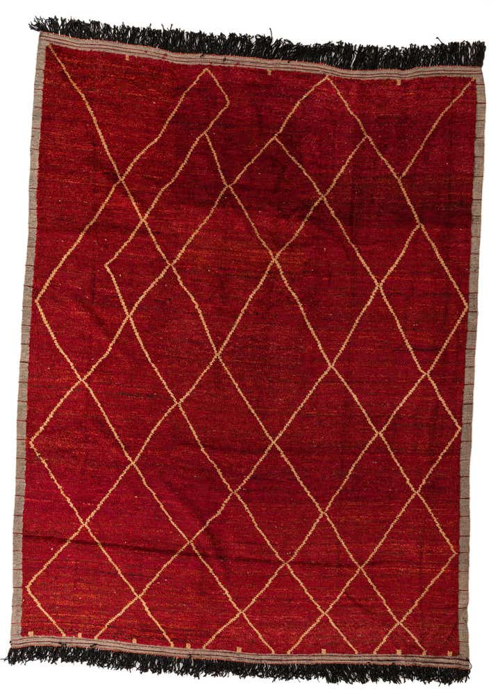 9' 2 x 12' 2 Hand Knotted Moroccan Wool Rug