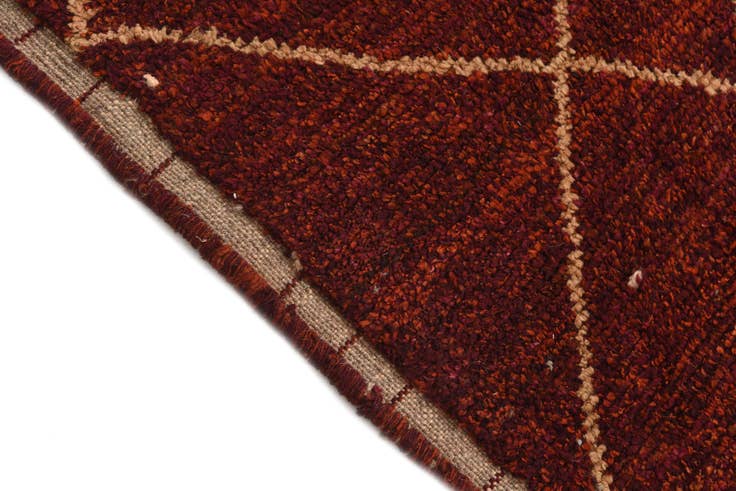 Detail image of 4' 2 x 6' 3 Hand Knotted Moroccan Wool Rug
