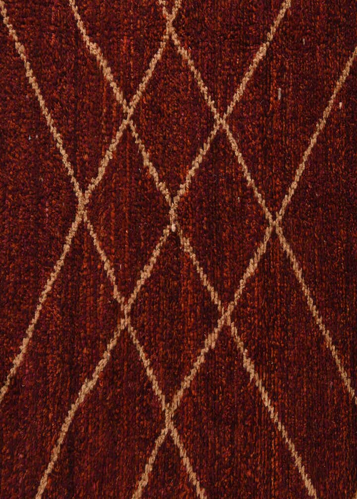 4' 2 x 6' 3 Hand Knotted Moroccan Wool Rug