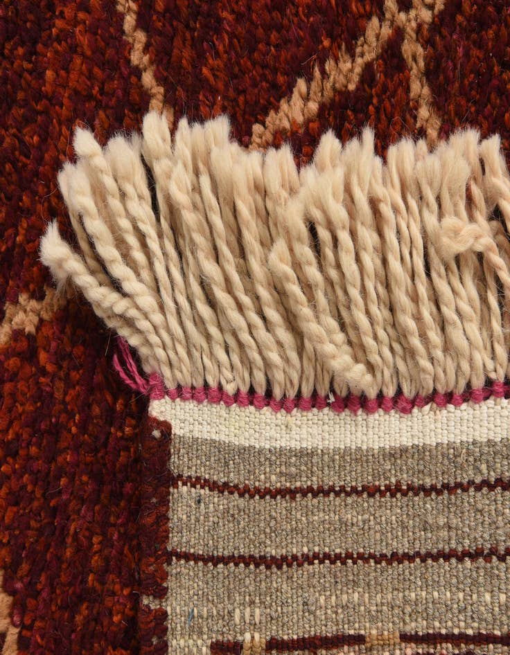 Detail image of 4' 2 x 6' 3  Hand Knotted Moroccan Wool Rug