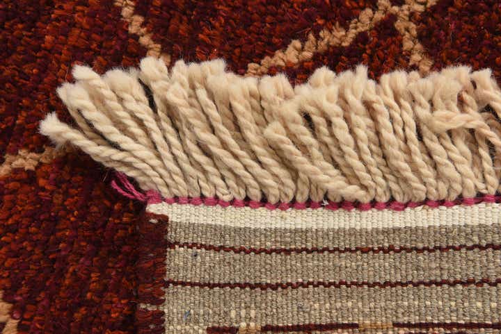 4' 2 x 6' 3 Hand Knotted Moroccan Wool Rug