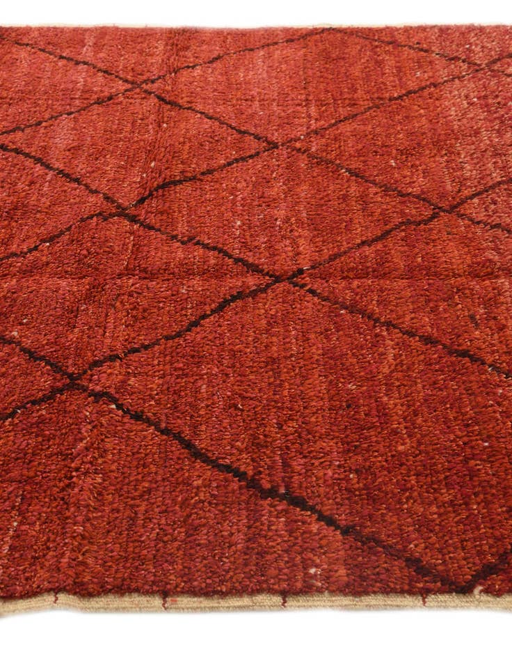 Detail image of 6' 1 x 9' 1  Hand Knotted Moroccan Wool Rug