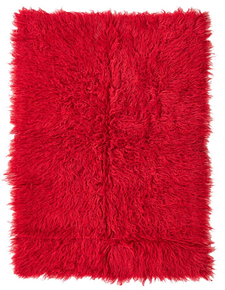 Detail image of 3' 3 x 5' Hand Knotted Moroccan Wool Rug