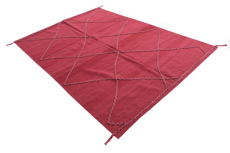 Detailansicht von 175cm x 245cm Handgeknüpft Marokkanisch Wolle Teppich