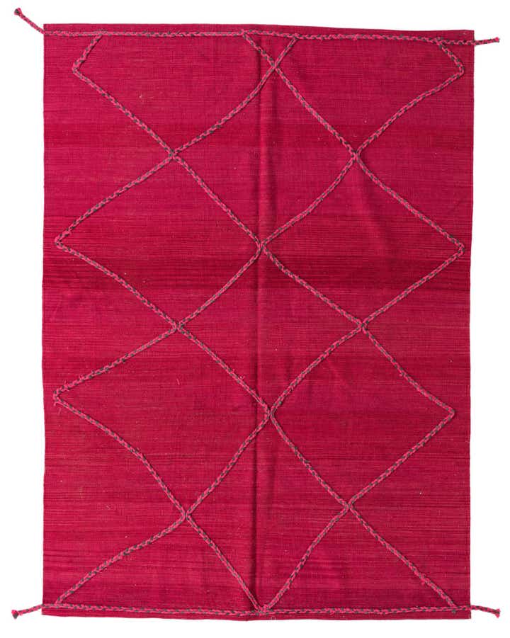175cm x 245cm Handgeknüpft Marokkanisch Wolle Teppich