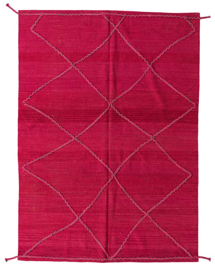 Detailansicht von 175cm x 245cm Handgeknüpft Marokkanisch Wolle Teppich