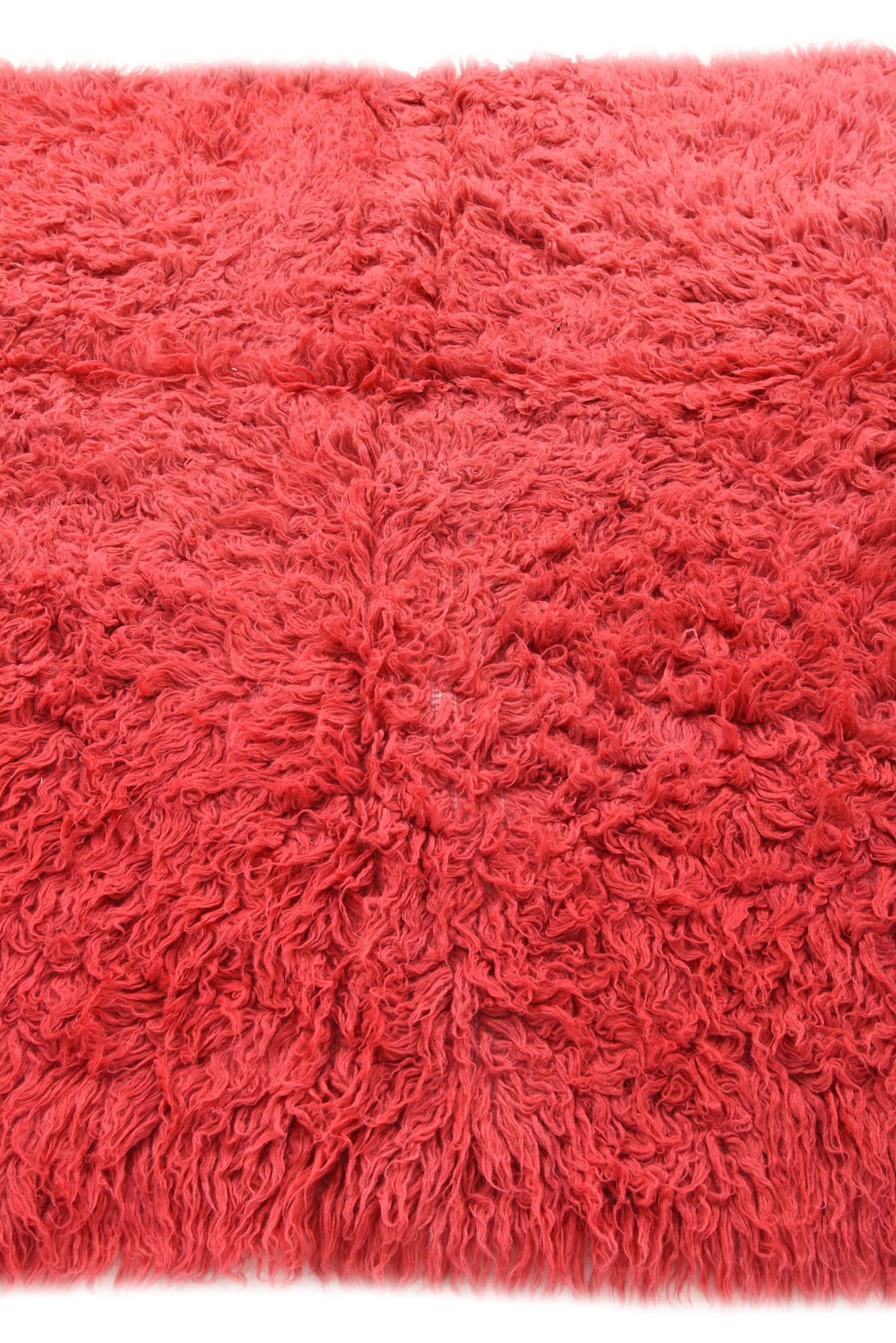 5' 2 x 7' 7 Hand Knotted Moroccan Wool Rug