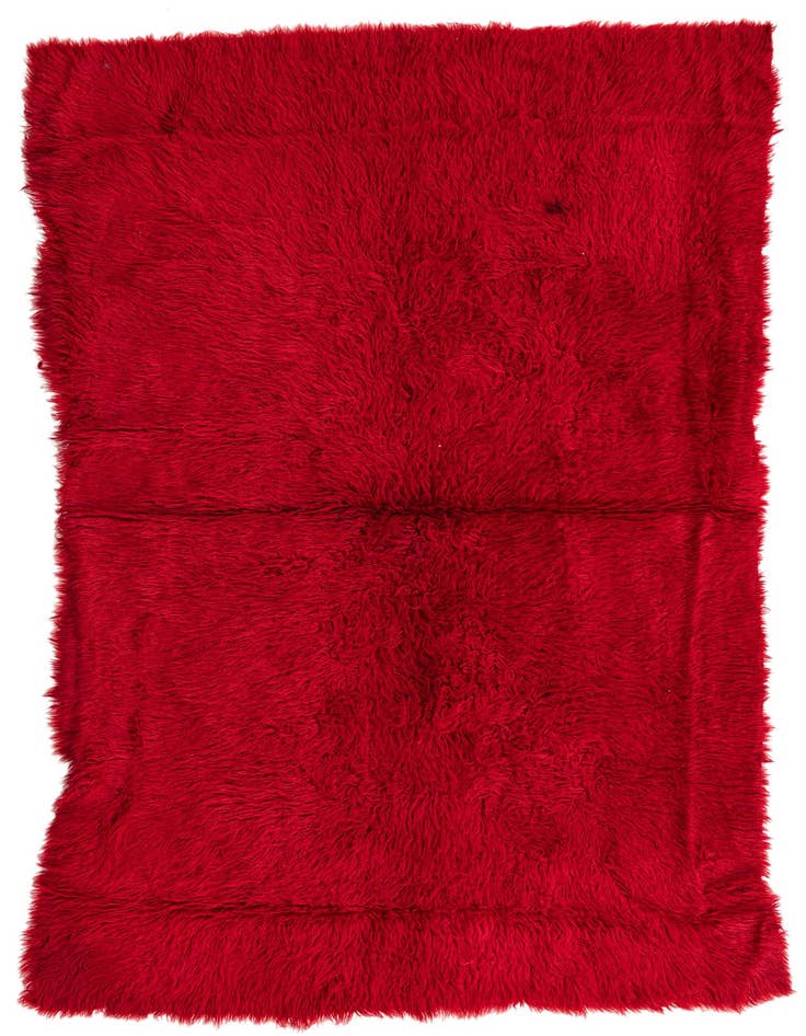 Detail image of 4' 7 x 7' 10 Hand Knotted Moroccan Wool Rug
