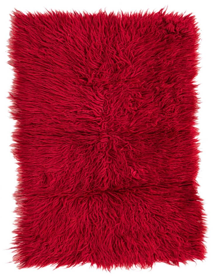 Detail image of 2' 5 x 4' 6 Hand Knotted Moroccan Wool Rug