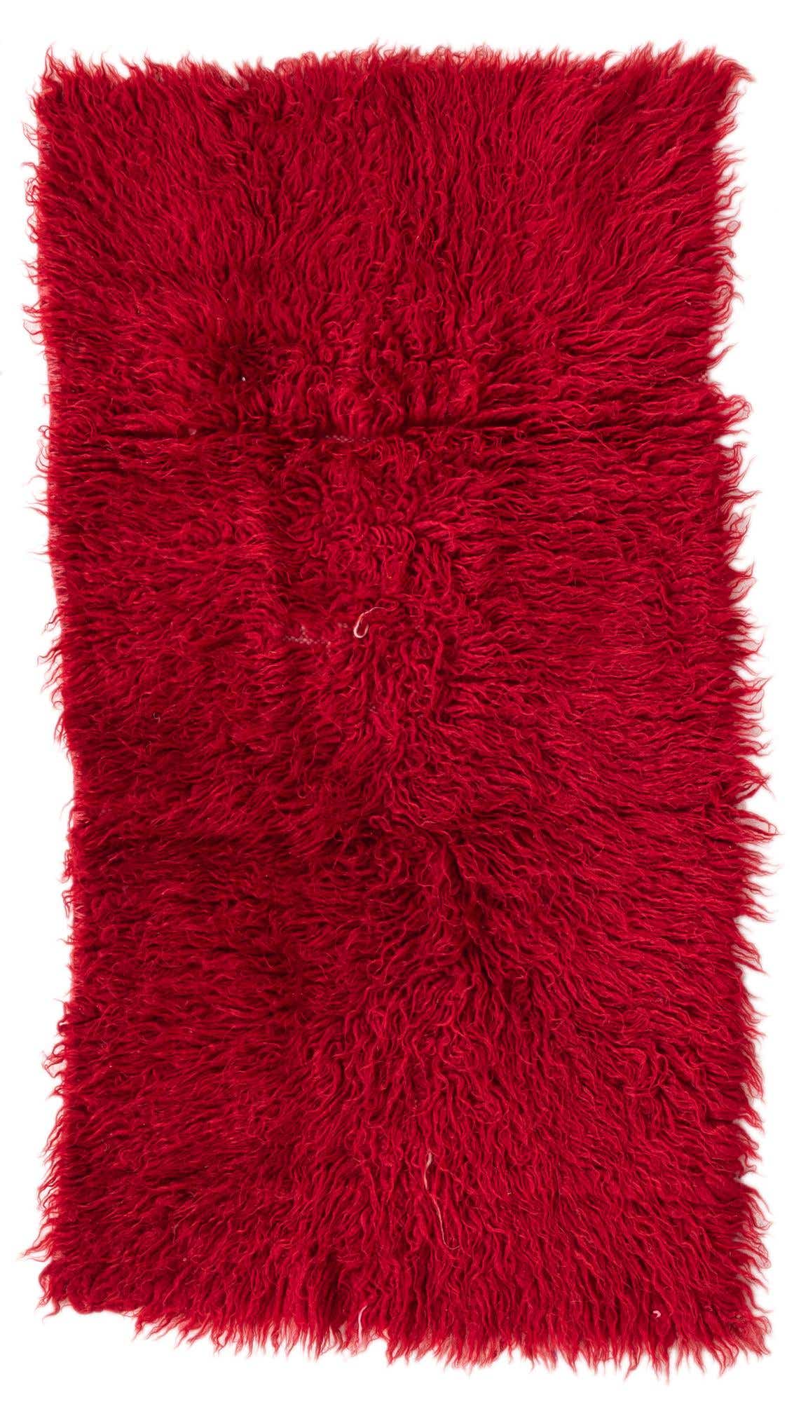 1' 10 x 3' 6 Hand Knotted Moroccan Wool Rug