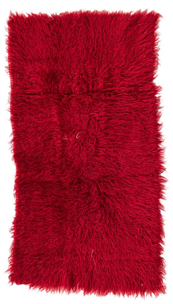 1' 10 x 3' 6 Hand Knotted Moroccan Wool Rug