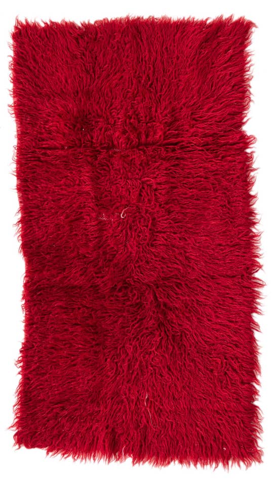 Detail image of 1' 10 x 3' 6 Hand Knotted Moroccan Wool Rug