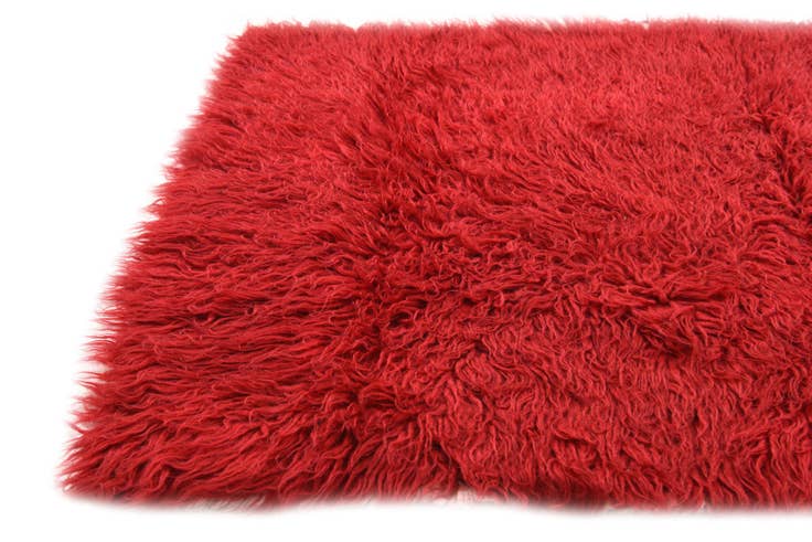 Detail image of 2' 4 x 4' 3 Hand Knotted Moroccan Wool Rug