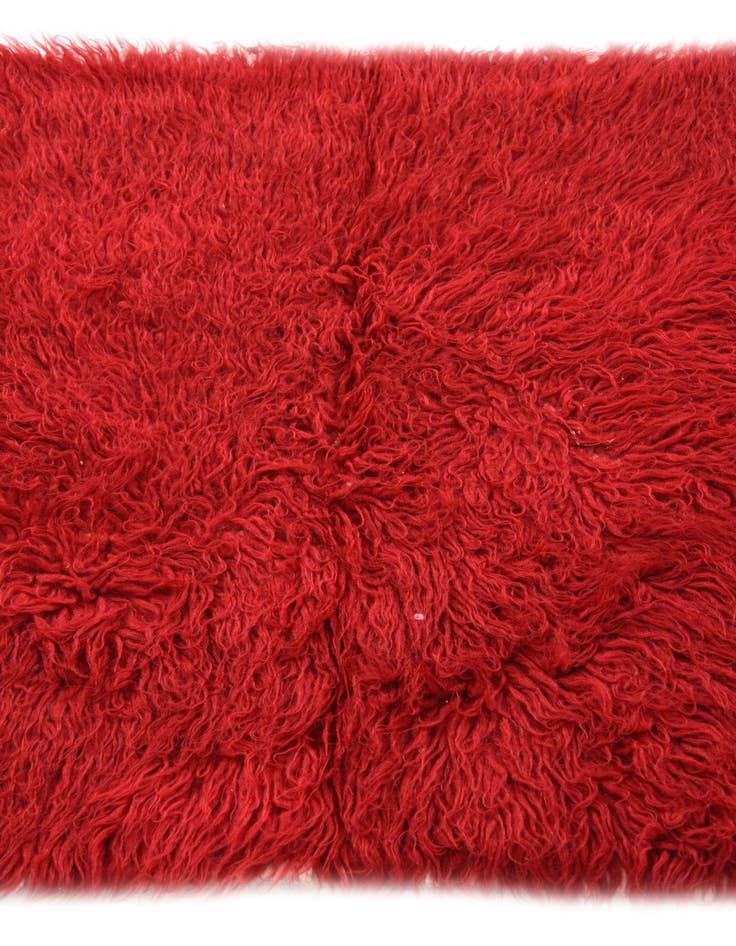 Detail image of 2' 4 x 4' 3  Hand Knotted Moroccan Wool Rug