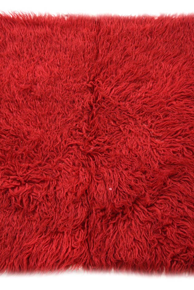 Detail image of 2' 4 x 4' 3 Hand Knotted Moroccan Wool Rug
