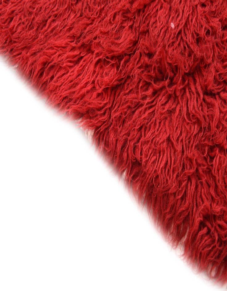 Detail image of 2' 4 x 4' 3  Hand Knotted Moroccan Wool Rug