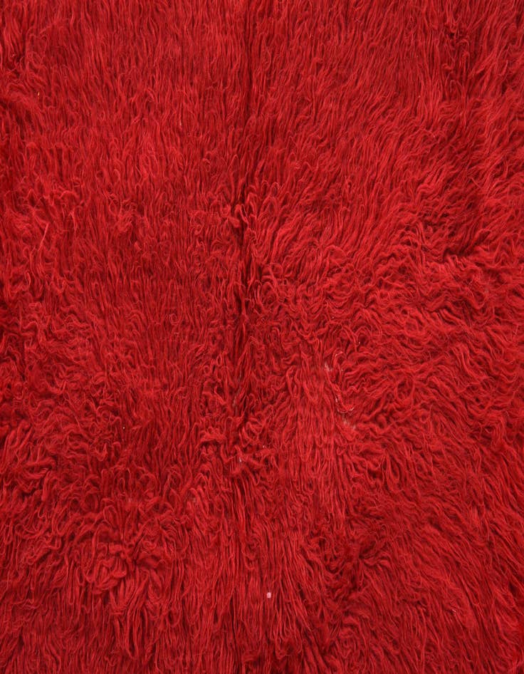 Detail image of 2' 4 x 4' 3  Hand Knotted Moroccan Wool Rug