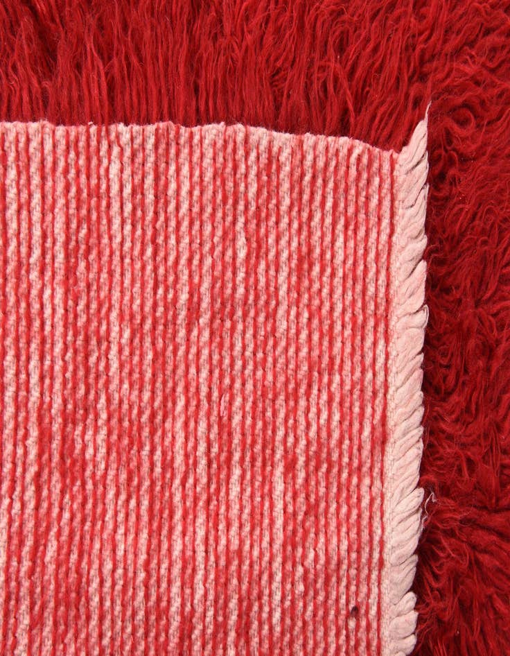 Detail image of 2' 4 x 4' 3  Hand Knotted Moroccan Wool Rug