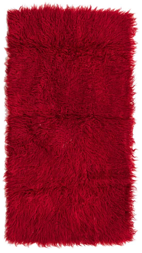 2' 4 x 4' 3 Hand Knotted Moroccan Wool Rug