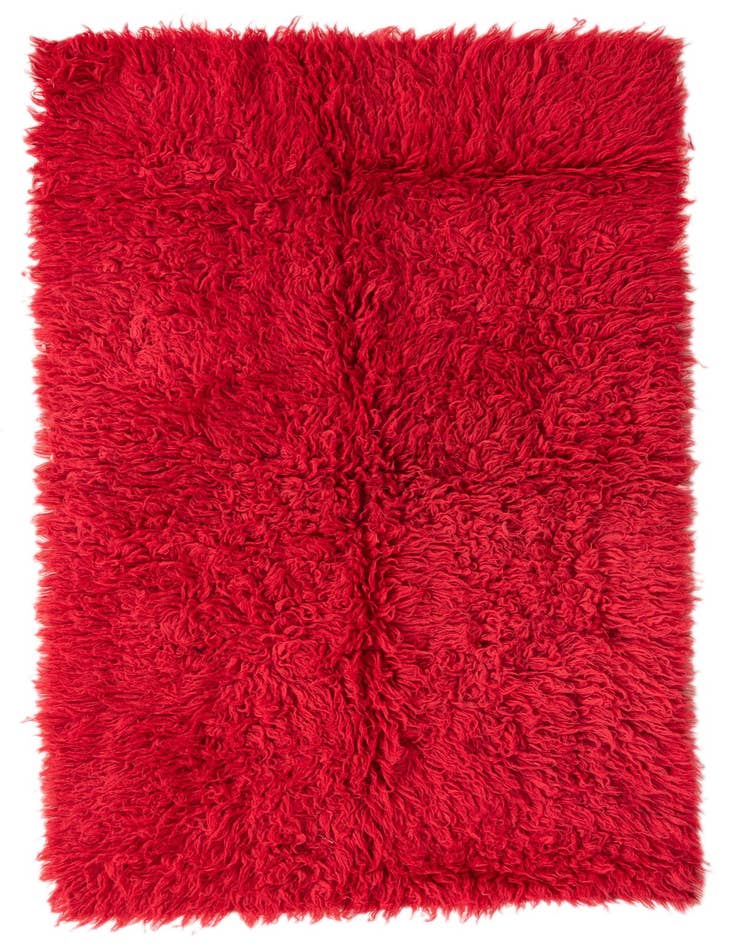 Detail image of 3' 1 x 5' 4 Hand Knotted Moroccan Wool Rug