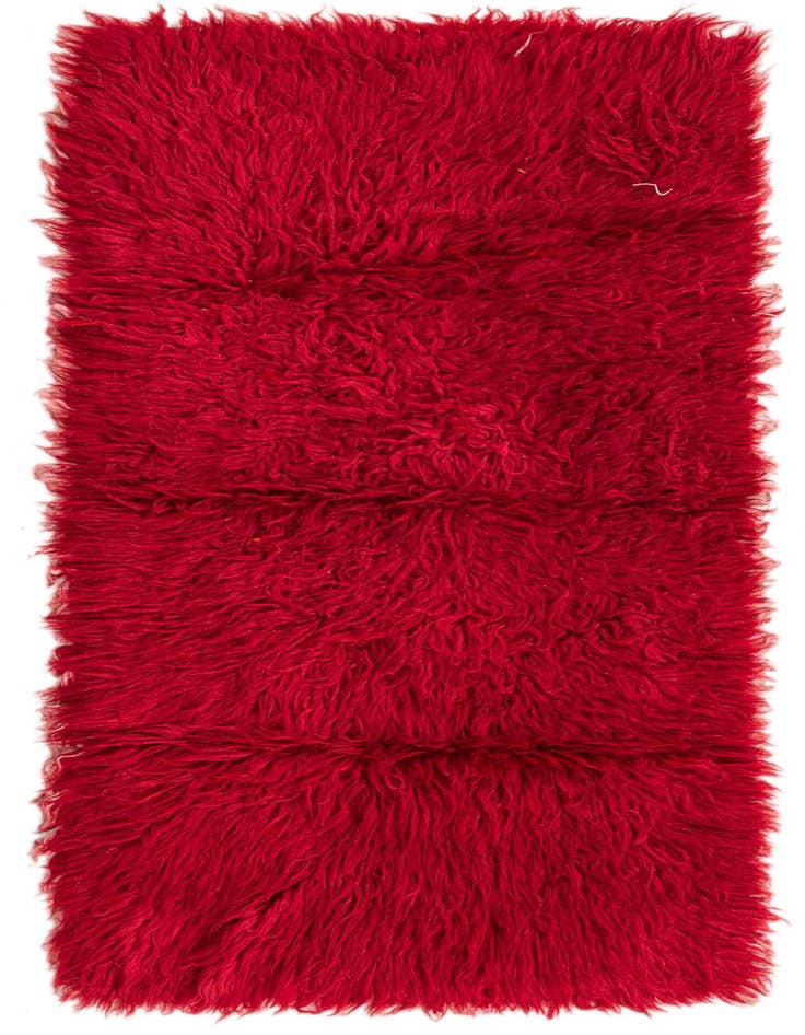 Detail image of 2' 5 x 4' 8 Hand Knotted Moroccan Wool Rug