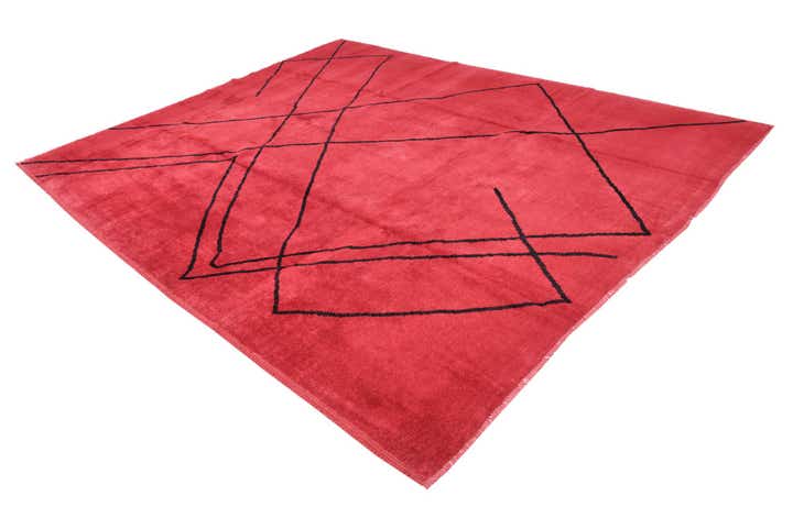 9' 3 x 11' 7 Hand Knotted Moroccan Wool Rug