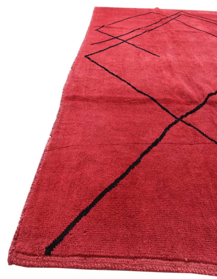 Detail image of 9' 3 x 11' 7  Hand Knotted Moroccan Wool Rug