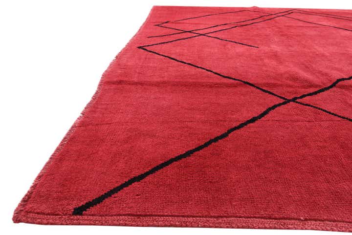 9' 3 x 11' 7 Hand Knotted Moroccan Wool Rug