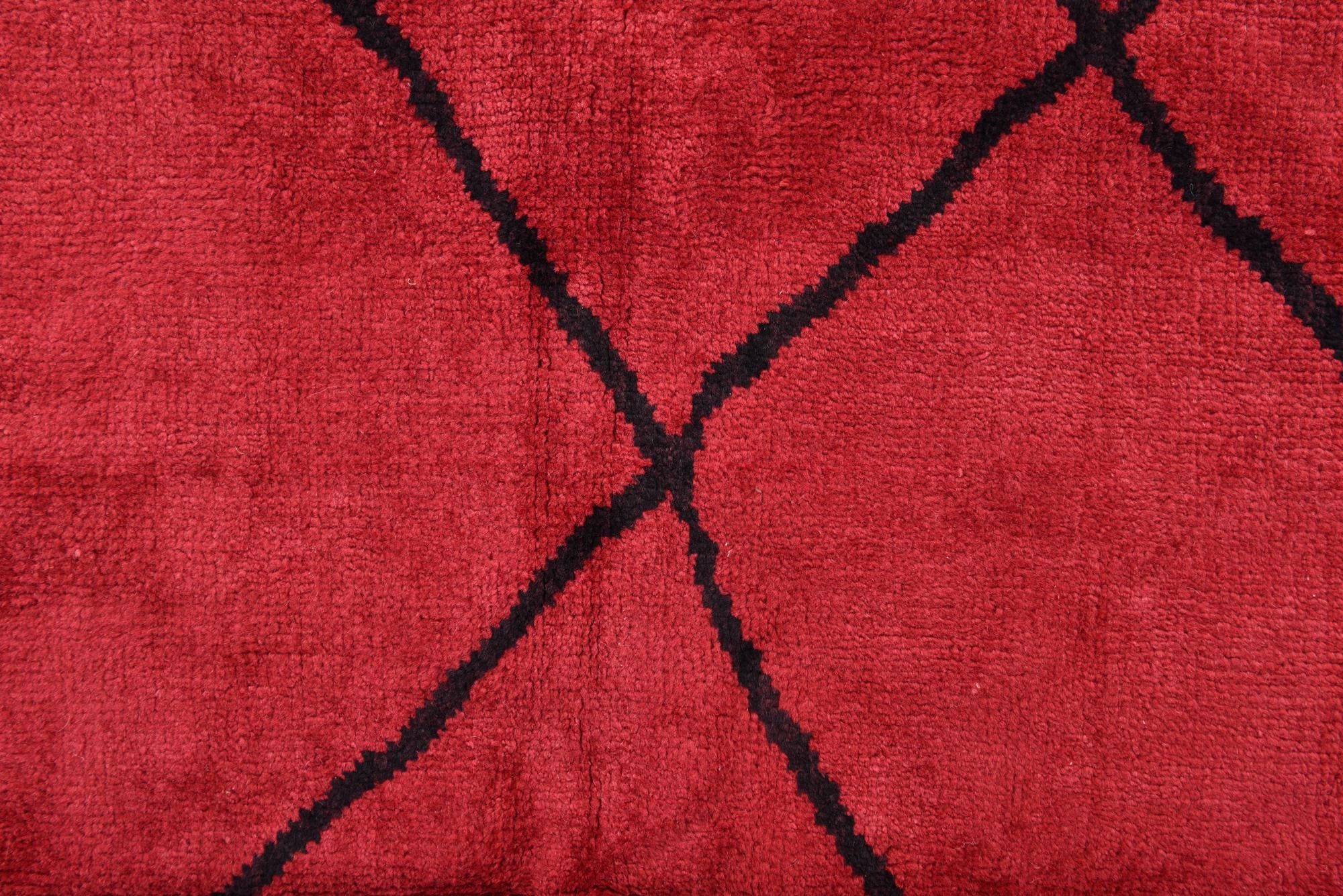 9' 3 x 11' 7 Hand Knotted Moroccan Wool Rug