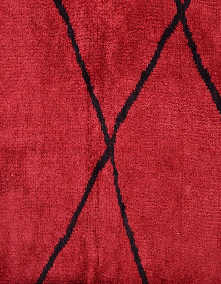 Detail image of 9' 3 x 11' 7  Hand Knotted Moroccan Wool Rug