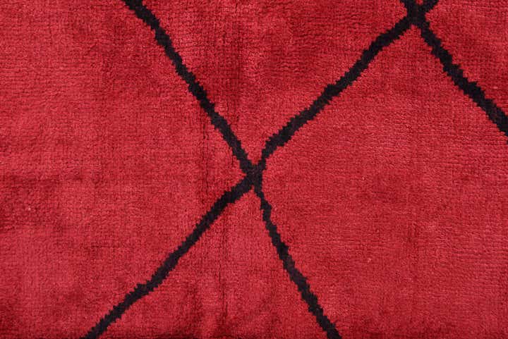 9' 3 x 11' 7 Hand Knotted Moroccan Wool Rug