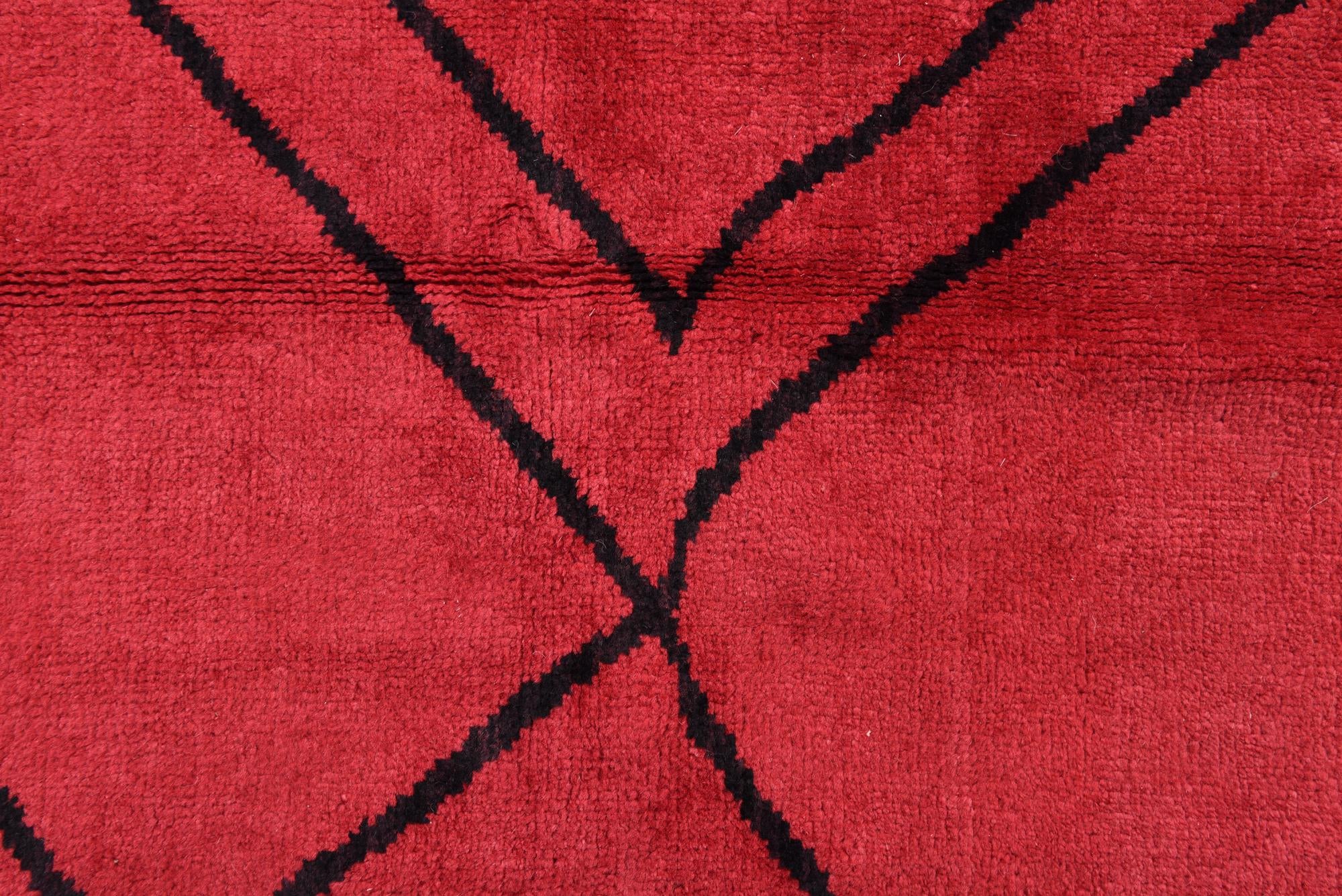 9' 3 x 11' 7 Hand Knotted Moroccan Wool Rug