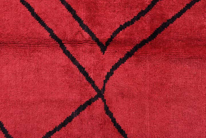 9' 3 x 11' 7 Hand Knotted Moroccan Wool Rug