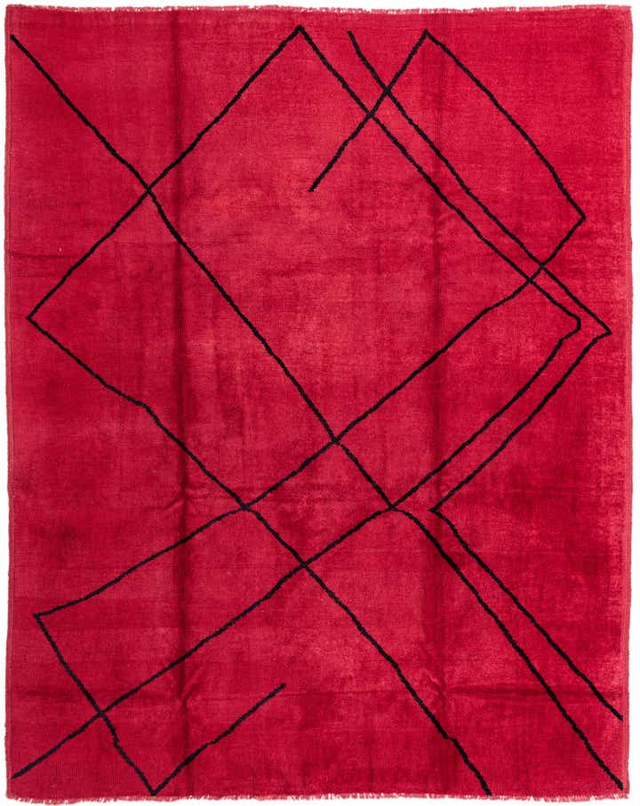 9' 3 x 11' 7 Hand Knotted Moroccan Wool Rug