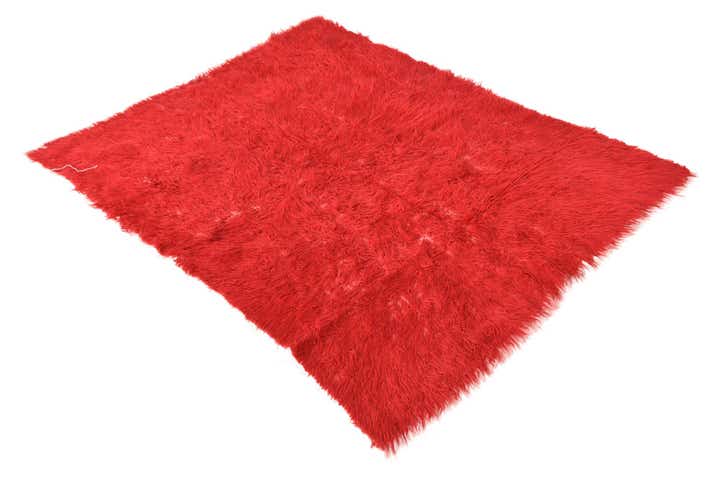 4' x 5' 3 Hand Knotted Moroccan Wool Rug