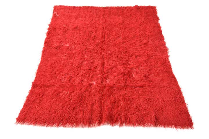 4' x 5' 3 Hand Knotted Moroccan Wool Rug