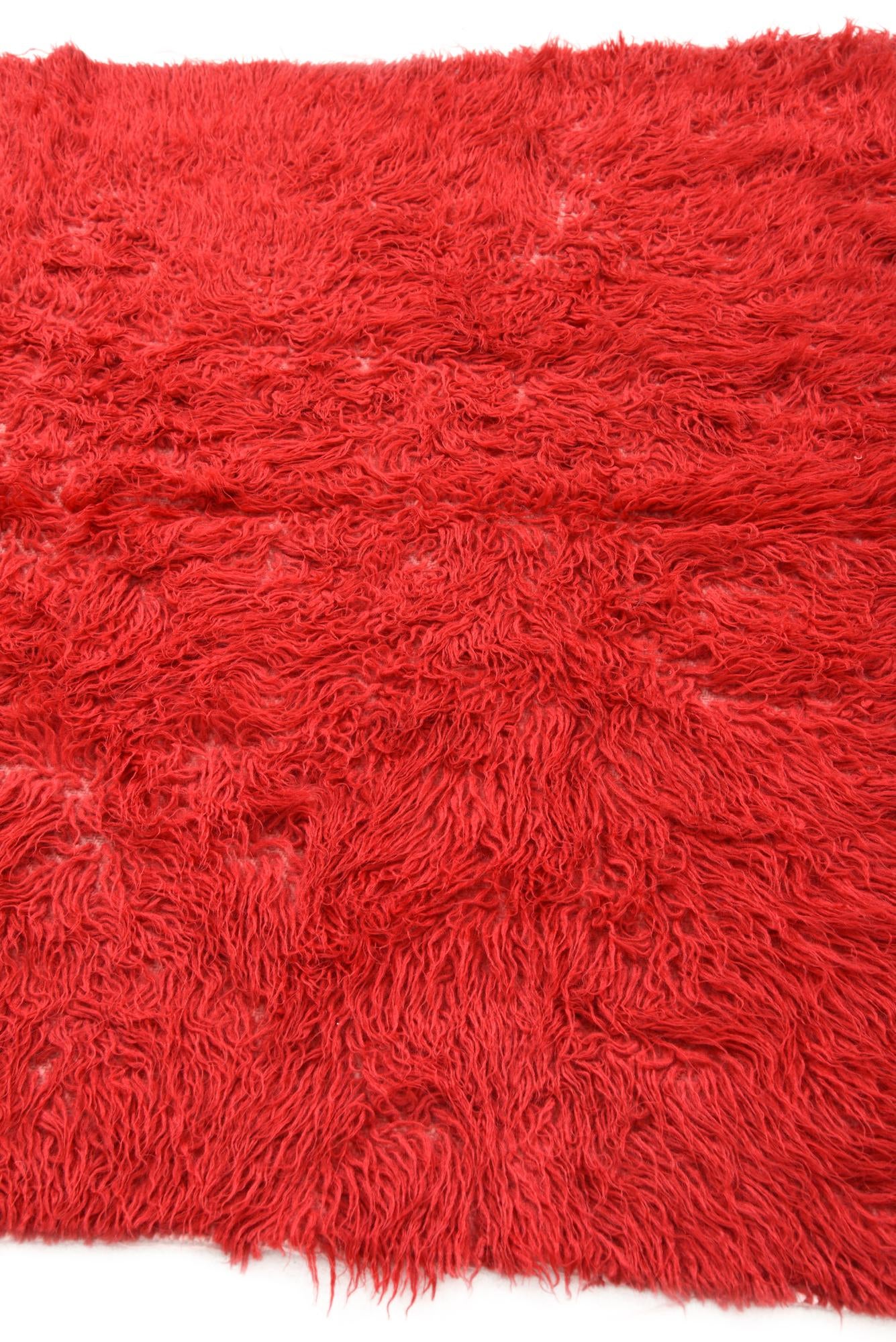 4' x 5' 3 Hand Knotted Moroccan Wool Rug