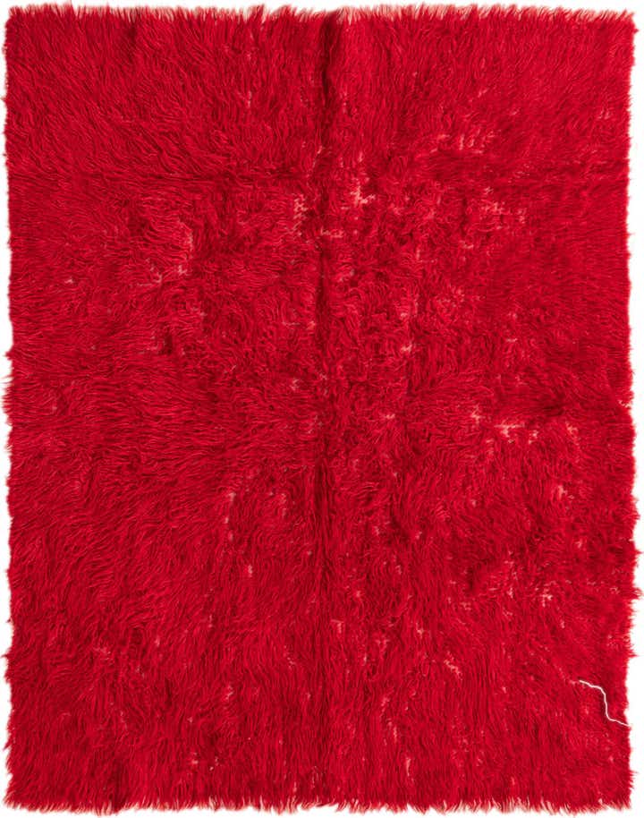 4' x 5' 3 Hand Knotted Moroccan Wool Rug