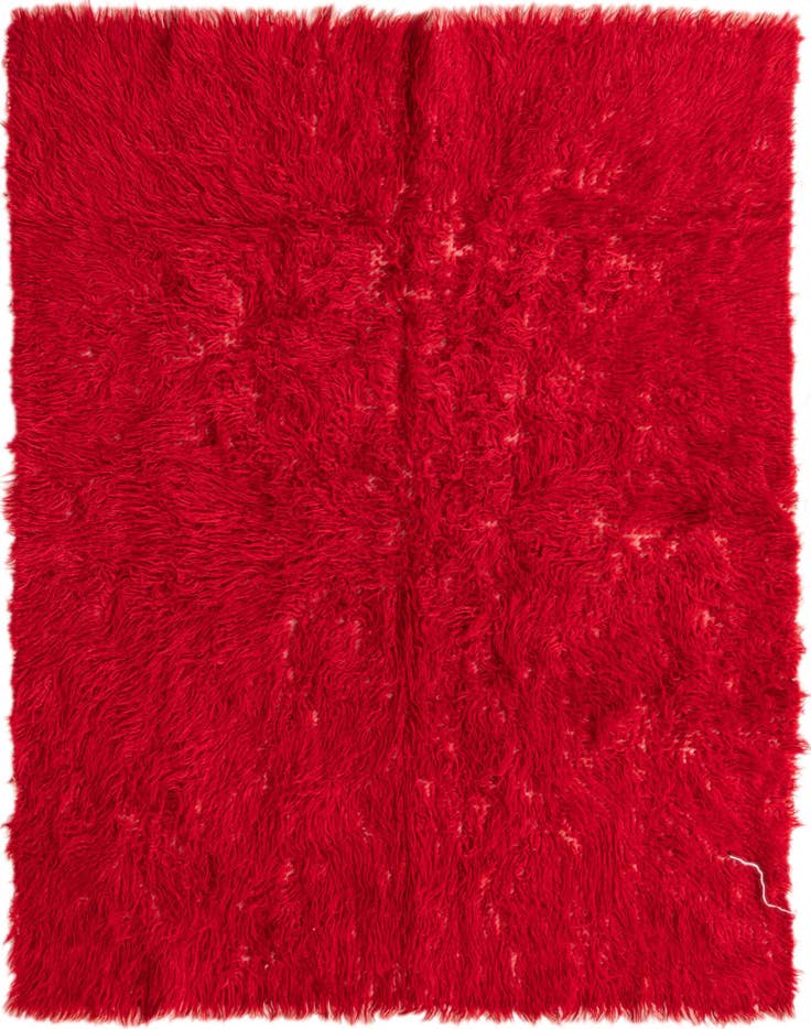 Detail image of 4' x 5' 3 Hand Knotted Moroccan Wool Rug