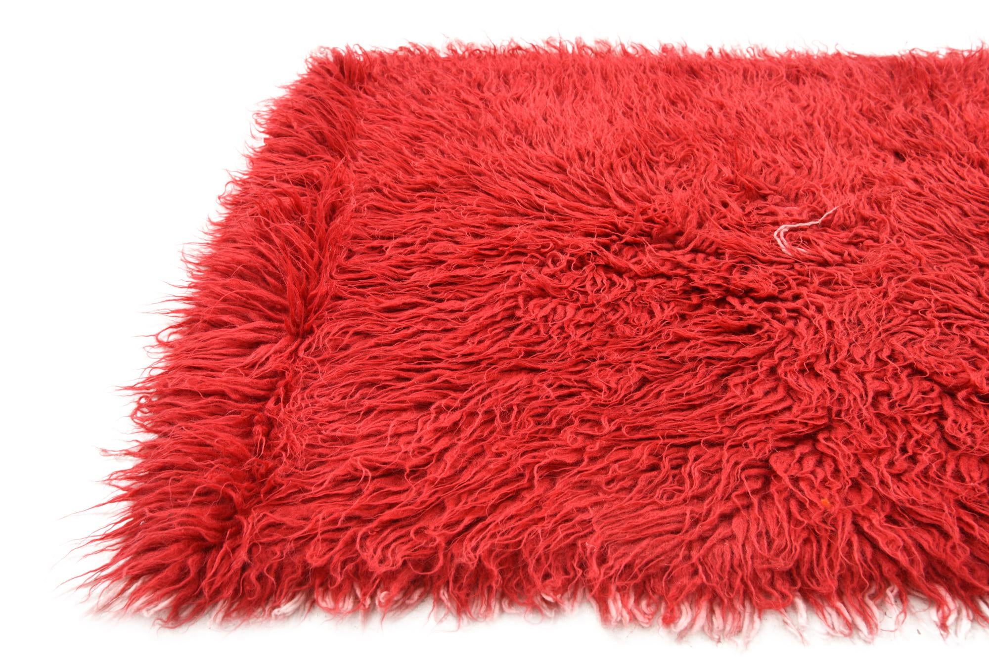 2' 6 x 4' 5 Hand Knotted Moroccan Wool Rug