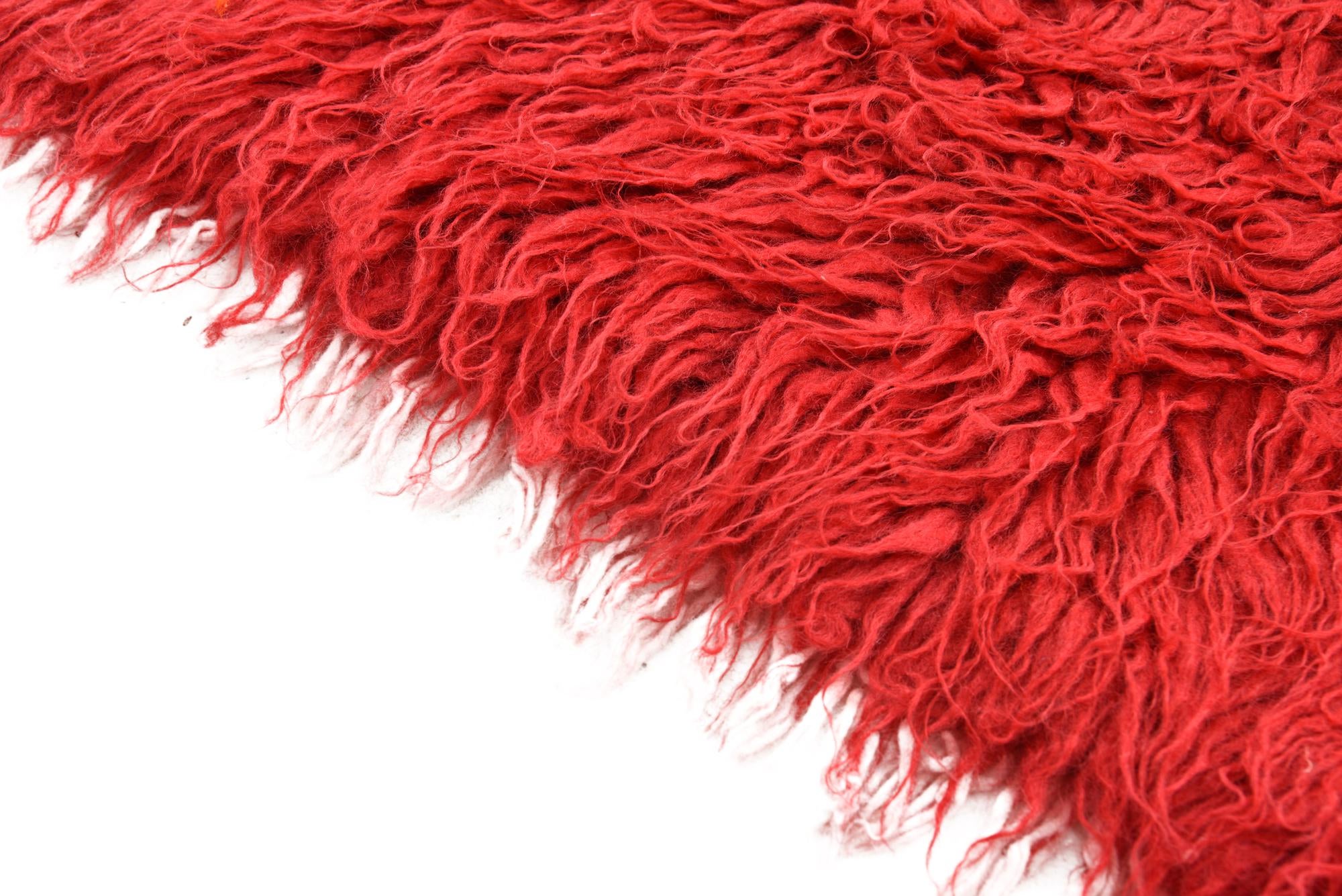 2' 6 x 4' 5 Hand Knotted Moroccan Wool Rug