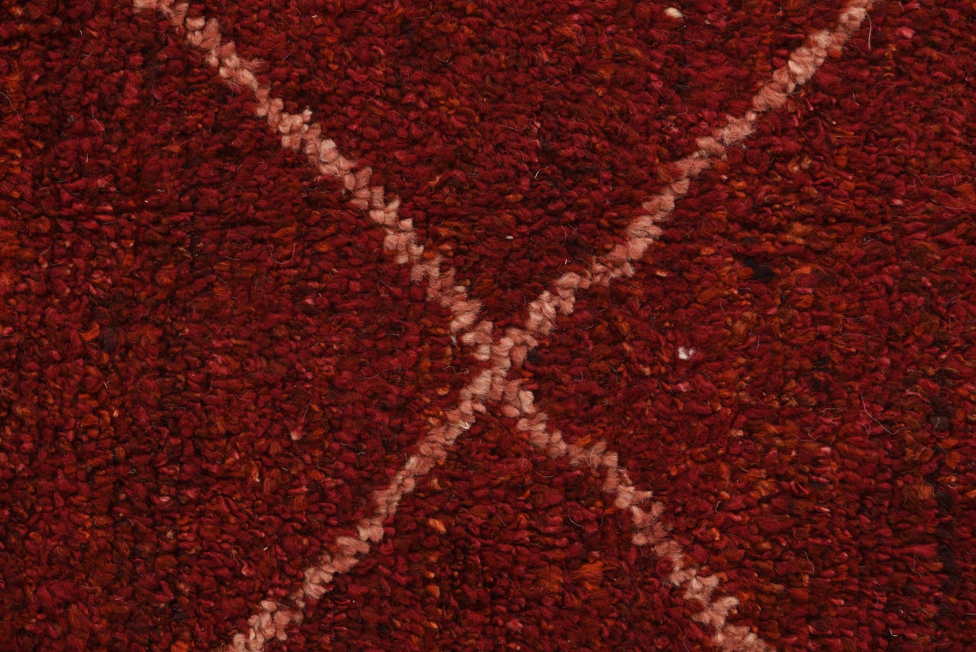 6' 4 x 9' Hand Knotted Moroccan Wool Rug