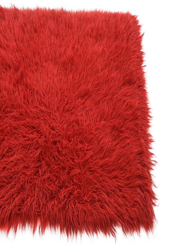 Detail image of 3' 5 x 4' 2  Hand Knotted Moroccan Wool Rug