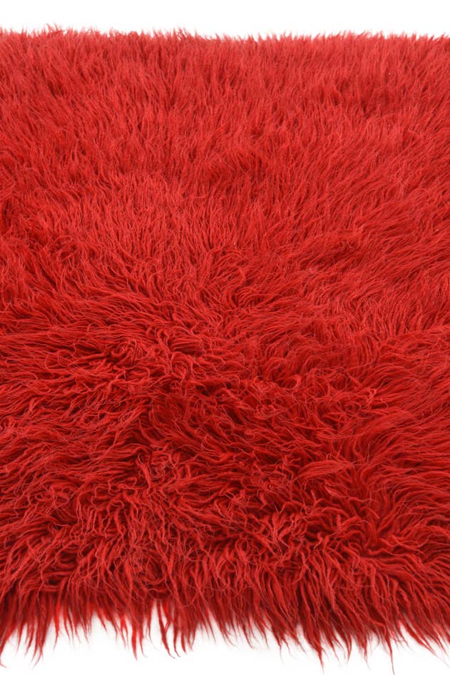 Detail image of 3' 5 x 4' 2 Hand Knotted Moroccan Wool Rug